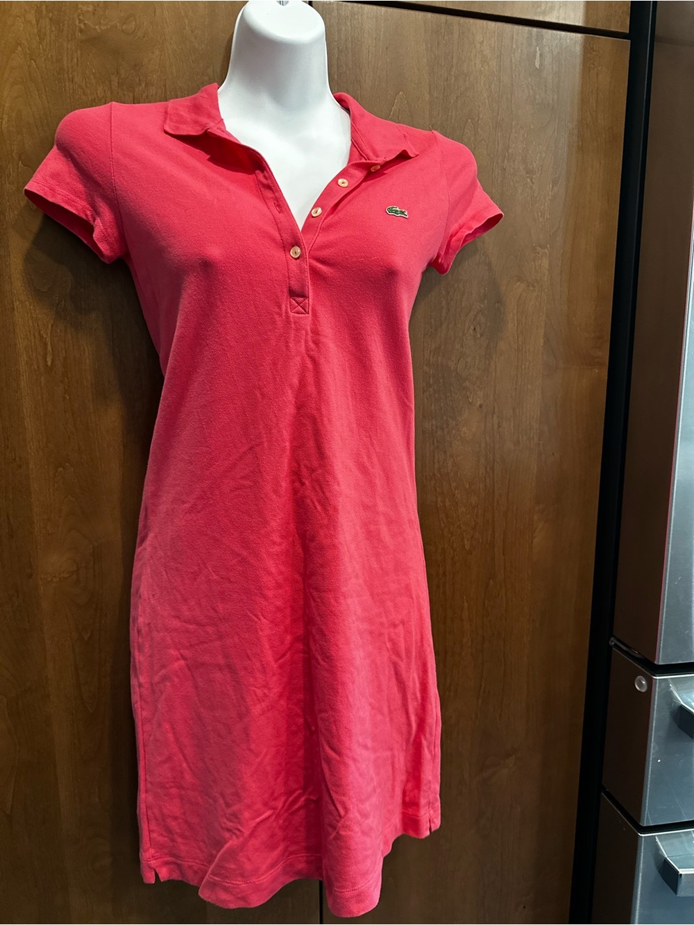 Lacoste pink t-shirt dress